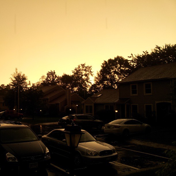 Eerie Orange Sky