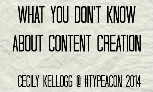 What You Don't Know About Content Creation